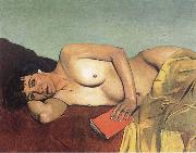 Felix  Vallotton Reading Abandoned oil on canvas